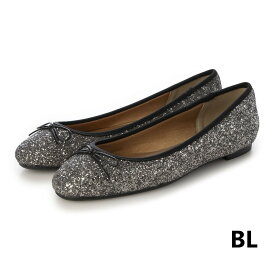 【公式】【SALE／19%OFF】イーボル EVOL 軽量・クッション入り ラウンドフラットバレエ ブラック 25ss 新作 靴 レディース パンプス バレエ フラット ペタンコ ラウンドトゥ グリッター 軽い 結婚式 パーティー デート 大きいサイズ 25cm