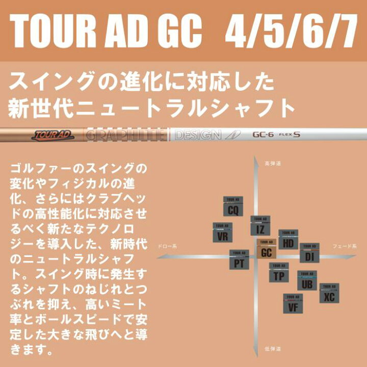TOUR AD GCドライバーシャフトキャロウェイツアーADグラファイト 