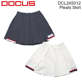 ゴルフウェア ドゥーカス プリーツ スカート 2024 春夏 オフホワイト/ネイビー DCL24S012 Pleats Skirt