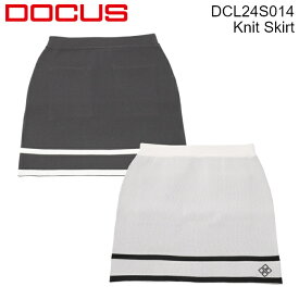 ゴルフウェア ドゥーカス ニット スカート 2024 春夏 オフホワイト/ブラック DCL24S014 Knit Skirt