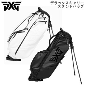 PXG キャディバッグ デラックス キャリー スタンドバッグ ホワイト/ブラック 9型 3kg