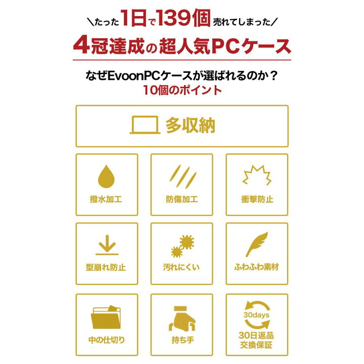 楽天市場 Evoon パソコンケース 多収納 衝撃吸収 ノートパソコン ケース ノート パソコンケース Pcケース Pcバッグ 11 12 13 13 3 15 15 6 16 かわいい おしゃれ 人気 ギフト プレゼント 大容量 インナーケース スリーブ ノートパソコンケース 防水 軽量 Pc 送料無料 Evoon
