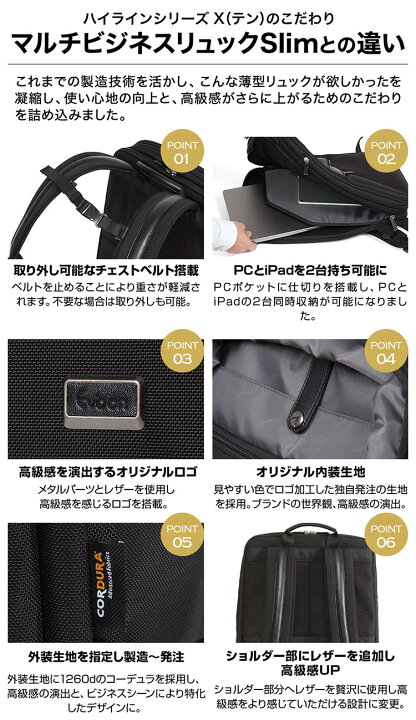楽天市場】【16個の機能搭載！】 Evoon マルチビジネスリュックSlim X 
