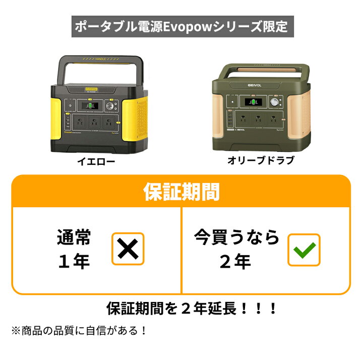 楽天市場】【クーポンで58,410円】防災応援 楽天1位23冠達成！Evopow  