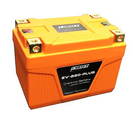 EV-220PLUS 12V リチウムバッテリー バッテリー上がり防止機能 再始動機能、防水防塵、400CA バイク専用 リチウムイオンバッテリー エヴォテック/EVOTEC オートバイ専用