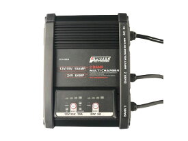 マルチチャージャー 2BANK 24V 15V 12V バッテリーと他1台充電可能 2台同時充電 防水 防塵 オンボード充電器 鉛バッテリー 充電 LiFePO4バッテリー充電 AGMバッテリー充電 マルチ充電器 多バンク EVOTEC/エヴォテック