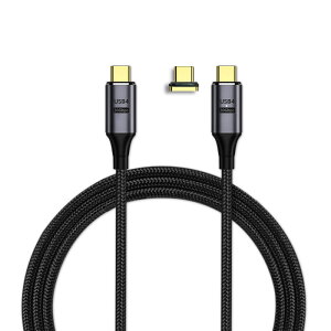 �y�}�O�l�b�g�[�q2�t���z Type c usb4 �}�O�l�b�g �[�d�P�[�u�� usb-c �P�[�u�� �T���_�[�{���g4 �Ή� �P�[�u�� 2m 100W�Ή� �f���o�� 8K@60Hz USB4.0 Type-C �}�O�l�b�g mac pro�Ή� Thunderbolt 4 �Ή��P�[�u