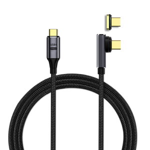 �y�}�O�l�b�g�[�q2�t���z Type c usb4 �}�O�l�b�g �[�d�P�[�u�� usb-c �P�[�u�� �T���_�[�{���g4 �Ή� �P�[�u�� 2m 100W�Ή� �f���o�� 8K@60Hz USB4.0 Type-C �}�O�l�b�g mac pro�Ή� Thunderbolt 4 �Ή��P�[�u