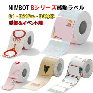 【750円OFF＆3点ご購入クーポン利用で】NIIMBOT ラベル 季節イベント用 ラベル B1 B21Pro B31 B3S 感熱ラ…