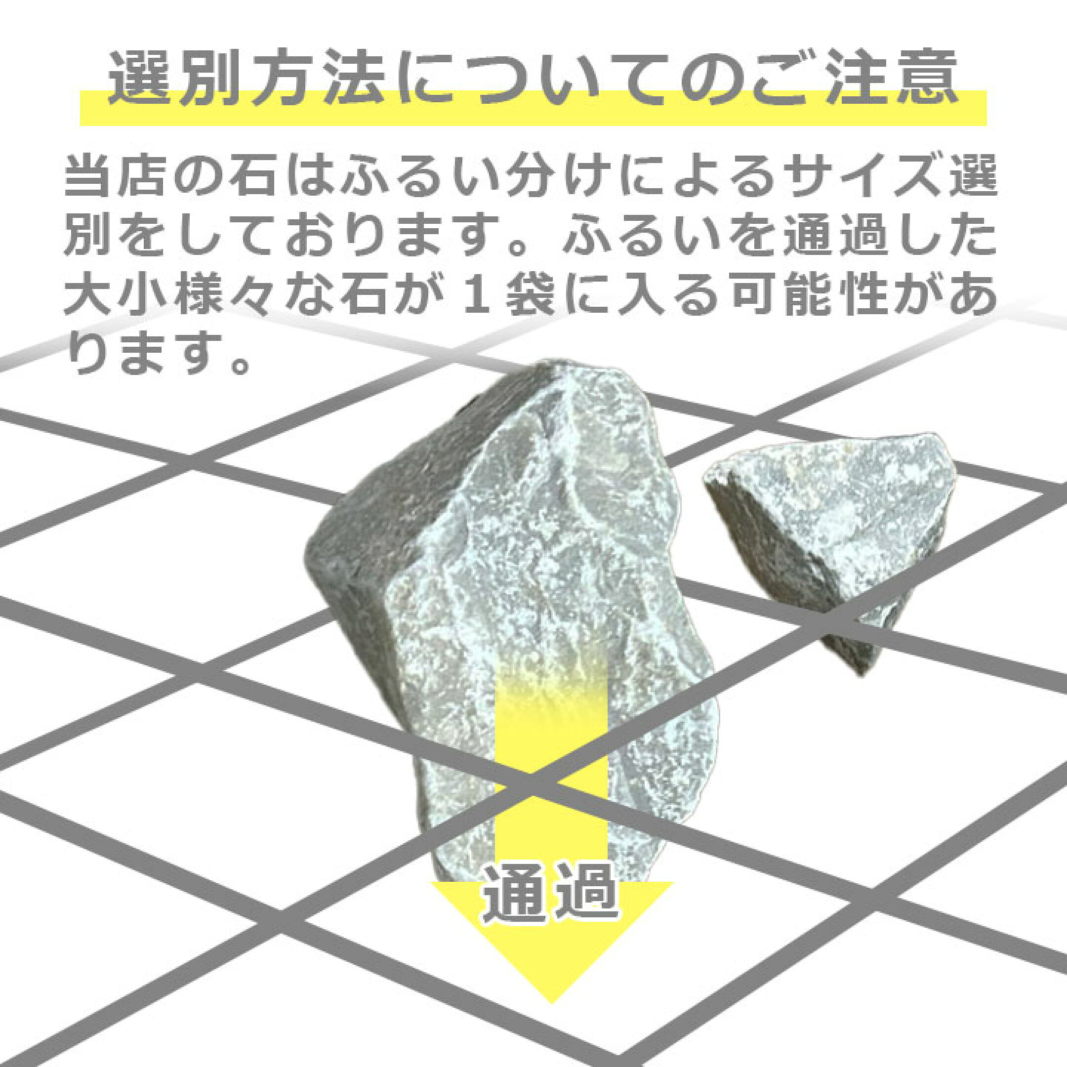 サイズの選別方法