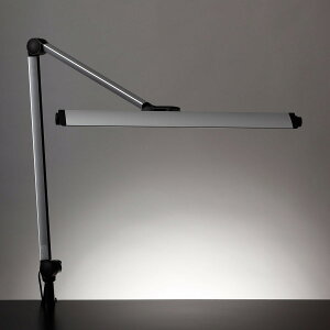 �R�c�Ɩ� LED�f�X�N���C�g Z-208LEDSL �V���o�[ ���邳JIS-AA�N���X���� �����F 7�i�K���� �N�����v�^�C�v �u����30W���� Z���C�g Z-Light �[�b�g���C�g Z208LEDSL