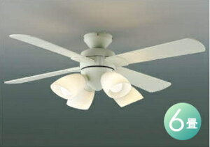 照明 おしゃれ コイズミ照明 KOIZUMI シーリングファンライト 薄型インテリアファン 灯具一体型タイプ AM43212L オフホワイト塗装 灯具:電球色〜6畳 ※リモコン付