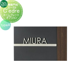 【10/25ポイントUP中】【部品】 オプション オンリーワンクラブ 機能門柱セードル typeA オプションネームプレート NA1-CDONPA 単品販売不可 オンリーワン エクステリア