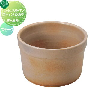 ガーデンパン 水受け オンリーワンクラブ エッセンスガーデンオプション ガーデンパン深型 水金具クローム付 スモーク IB3-GE327181 ESSENCE GARDEN 立水栓 パン 水受け ガーデニング 庭まわり 屋外