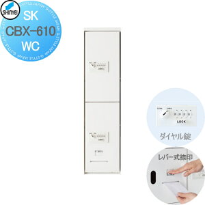 【無料★特典対象】 集合住宅 マンション アパート 店舗 業務用 公共 宅配ボックス 神栄ホームクリエイト(旧新協和) 610型 上段用 スリム ダイヤル錠式・屋内仕様 ホワイト 2枚扉(捺印付) SK-CB