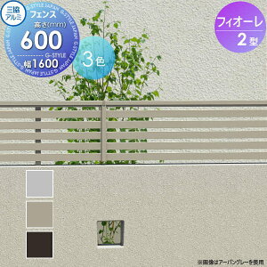 �y���������T�Ώہz �t�F���X �O���A���~ �O�����R �t�B�I�[��2�^ �t�F���X�{�� �`�ސF �Жʈӏ��^�C�v W1600×H600 W16H06 �����i�q ���E ���O �A���~ �`�ރt�F���X�K�[�f�� DIY �� �� �͂�