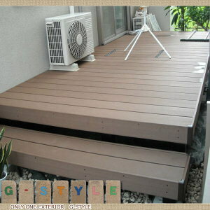 知立市 ウッドデッキ 施工事例 三協立山アルミ ひとと木 人工デッキ 4888×2000 RCP