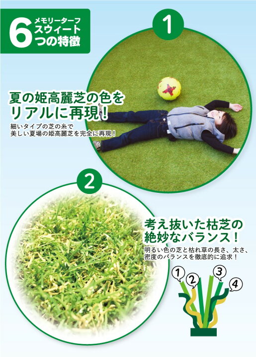 楽天市場】【部品】 高品質 形状記憶 人工芝 ユニオンビズ メモリー 