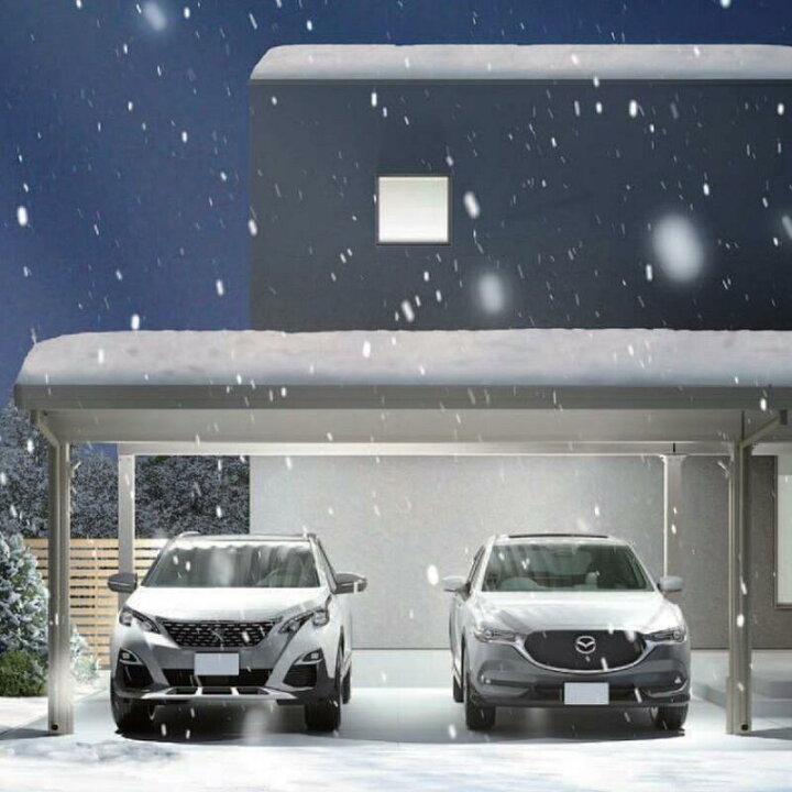 楽天市場】LIXIL リクシル カーポートST 積雪100cm対応 4本柱 折板 駐 