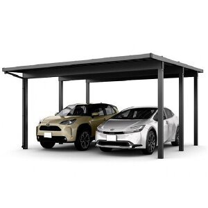 LIXIL リクシル TOEX 2台用 カーポート ブラックポリカ仕様 ソルディーポート 3000 積雪〜100cm対応 駐車場屋根【消費税込み】