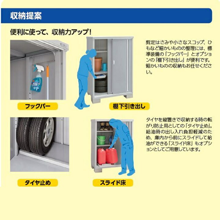 楽天市場】イナバ物置 シンプリー 一般型 1520×515×1903 MJX-155E 屋外 