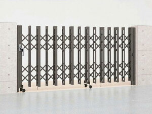 LIXIL リクシル TOEX 東洋エクステリア アルシャインII HW型Aタイプ ノンレール 片開き おしゃれ【伸縮門扉・アコーディオンゲート・ジャバラ門扉】エクスショップ【税込】