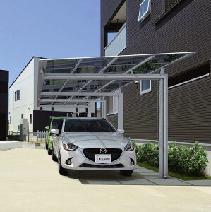 三協アルミ カーポート 2台用 ニューマイリッシュ 縦連棟 逆勾配 前下がり 三協立山【消費税込み】