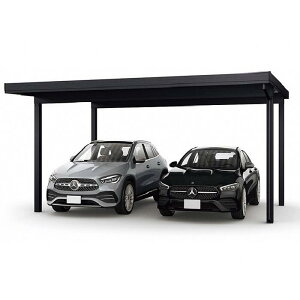 YKKAP カーポート ジーポートPro 積雪100cm対応 2台用 4本柱 折板【税込】