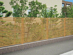 【部材込み/本体のみ可】四国化成 塀 アレグリアフェンスTL 3型 横細格子 木調タイプ 高尺【税込】