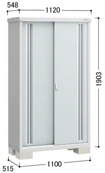 楽天市場】イナバ物置 シンプリー 一般型 1100×515×1903 MJX-115E 屋外 