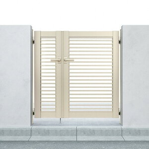 エクスショップ Value Select プレシオス門扉 横格子 親子開き ゲート・門扉 ドア 玄関 門 おしゃれ【税込】