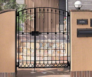 四国化成 ブルーム門扉 M10型 両開き親子 ゲート・門扉 ドア 玄関 門 おしゃれ【消費税込み】