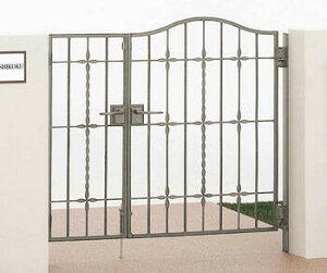 四国化成 ブルーム門扉 M5型 両開き親子 ゲート・門扉 ドア 玄関 門 おしゃれ【消費税込み】