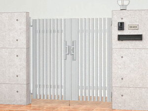 LIXIL リクシル TOEX プログコート門扉 1型 マテリアルカラー 両開き ゲート・門扉 ドア 玄関 門 おしゃれ【税込】