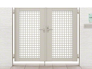 LIXIL リクシル TOEX ライシス門扉 7型 井桁格子 両開き ゲート・門扉 ドア 玄関 門 おしゃれ【税込】