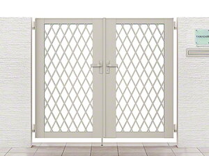 LIXIL リクシル TOEX ライシス門扉 8型 ダイヤ格子 両開き ゲート・門扉 ドア 玄関 門 おしゃれ【税込】