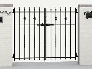 LIXIL リクシル TOEX ラフィーネ門扉2型 両開き ゲート・門扉 ドア 玄関 門 おしゃれ【税込】