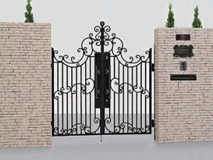 LIXIL リクシル TOEX ヴィア・ル・クラシコ ハンナ ロイヤルブラック 両開き ゲート・門扉 ドア 玄関 門 おしゃれ【税込】