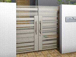 YKKAP YKK シャローネ門扉SA04型 両開き ゲート・門扉 ドア 玄関 門 おしゃれ【税込】