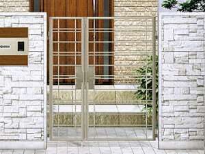 YKKAP YKK シャローネ門扉SB01型 両開き親子 ゲート・門扉 ドア 玄関 門 おしゃれ【税込】