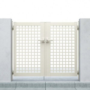 YKK AP シンプレオ 門扉 XB1型 井桁格子 両開き ドア【税込】