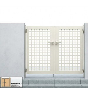 YKK AP シンプレオ 門扉 XB1型 井桁格子 親子開き ドア【税込】