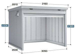 �C�i�o���u �o�C�N�K���[�W �o�C�N�ۊǌ� ���u �h�}�[�� ��ʌ^ ���t�^�C�v3050×2630×2385 FF-3026HY