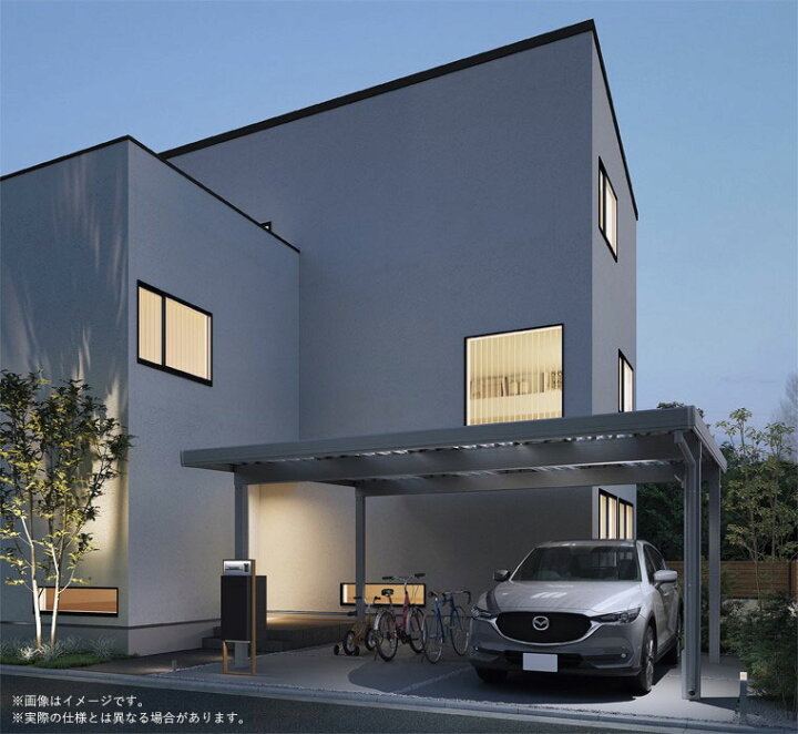 楽天市場】カーポート 2台用 工事付 カーポートSW 1500タイプ 60-55 