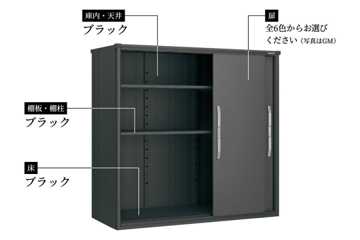 楽天市場】物置 ヨドコウ ブラックエスモ ESF 【 本体 + 標準組立付 
