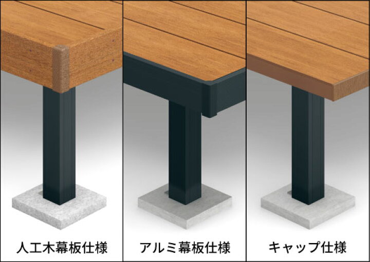 楽天市場】ウッドデッキ 人工木 ヴィラウッド スタンダードタイプ 