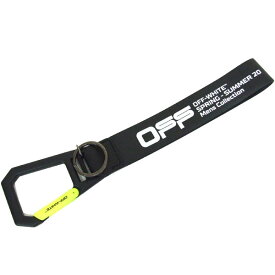 オフホワイト OFF-WHITE キーホルダー キーリング ロゴ ラバ－ メンズ レディース RUBBER KEY HOLDER OMZG019R20851004 Off Wavy ブラック ホワイト