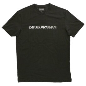 エンポリオアルマーニ EMPORIO ARMANI Tシャツ 半袖Tシャツ ロゴ クールネック メンズ 8N1TN5 1JPZZ 0021 ブラック