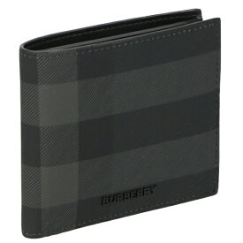 バーバリー BURBERRY 折財布 二つ折り財布 メンズ 8070201 A1208 チャコールチェック プレゼント