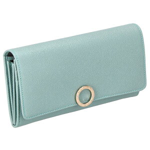 ブルガリ BVLGARI 長財布 レディース ブルガリブルガリ 287271 GRAIN GLACIER TURQUO グレイシャーターコイズ プレゼント